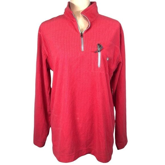 Southern Marsh Fieldtec Dune Pullover 1/4 Zip Vibrant  Pink/Aqua Size Medium - Picture 1 of 15